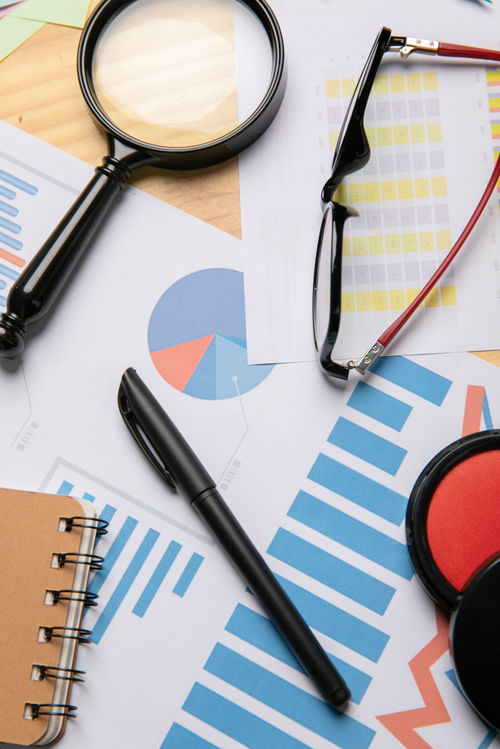 签字笔 数据报表办公用品中的商务摄影艺术